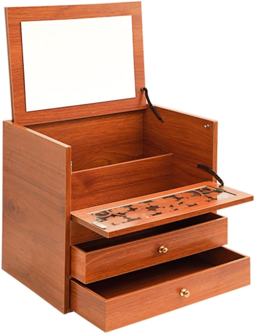 【極美品】 送料込み BELLEB ドレッサー 三面鏡ドレッサー ブラウン 木製 極美品】 送料込み BELLEB ドレッサー 三面鏡ドレッサー ブラウン 木製