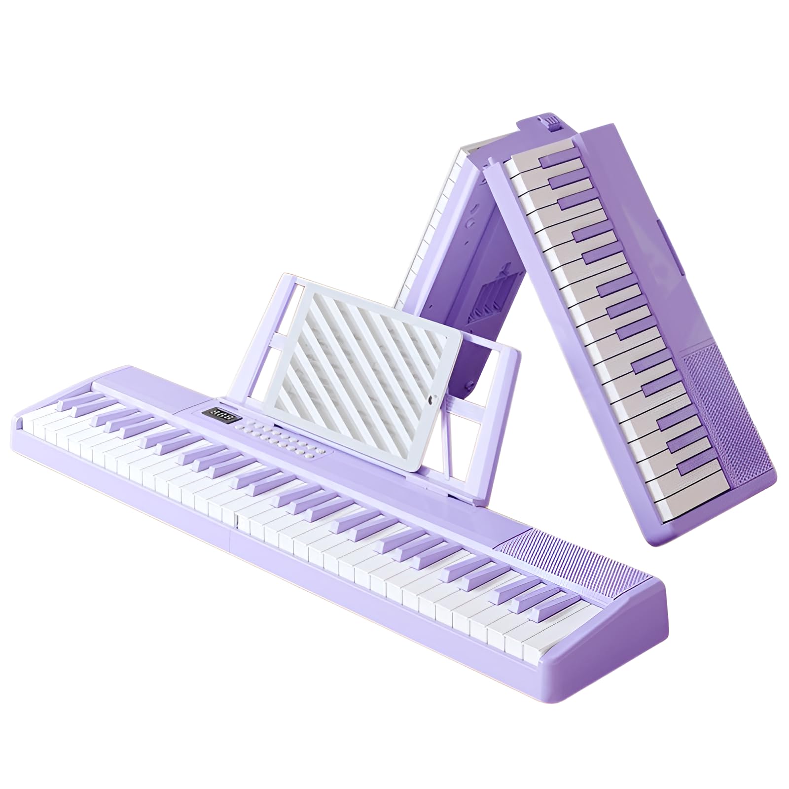 Amazon.co.jp: [Miflaier]子供用電子ピアノ 折りたたみ式 【61鍵電子