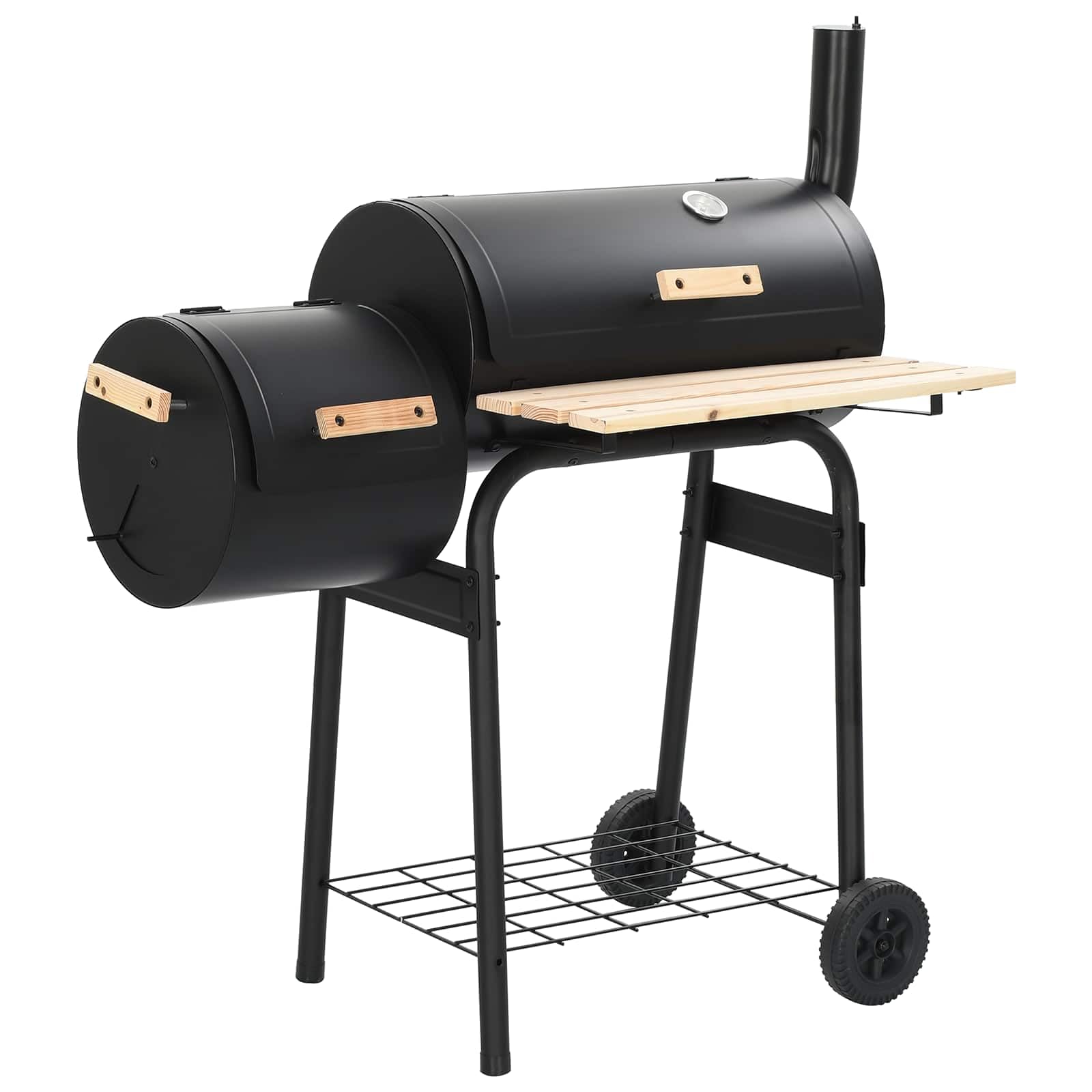 Parrilla Portátil Acero Negro 108 x 61 x 113 cm