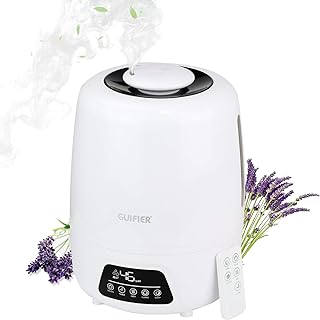 GUIFIER Humidificateur d'air Domestique Humidificateur pour Bébé Muet 5L,Humidificateur Spécial pour Salle de Yoga, Chambre et Bureau,Hydratant Portable Arrêt Automatique Humidificateur Radiateur