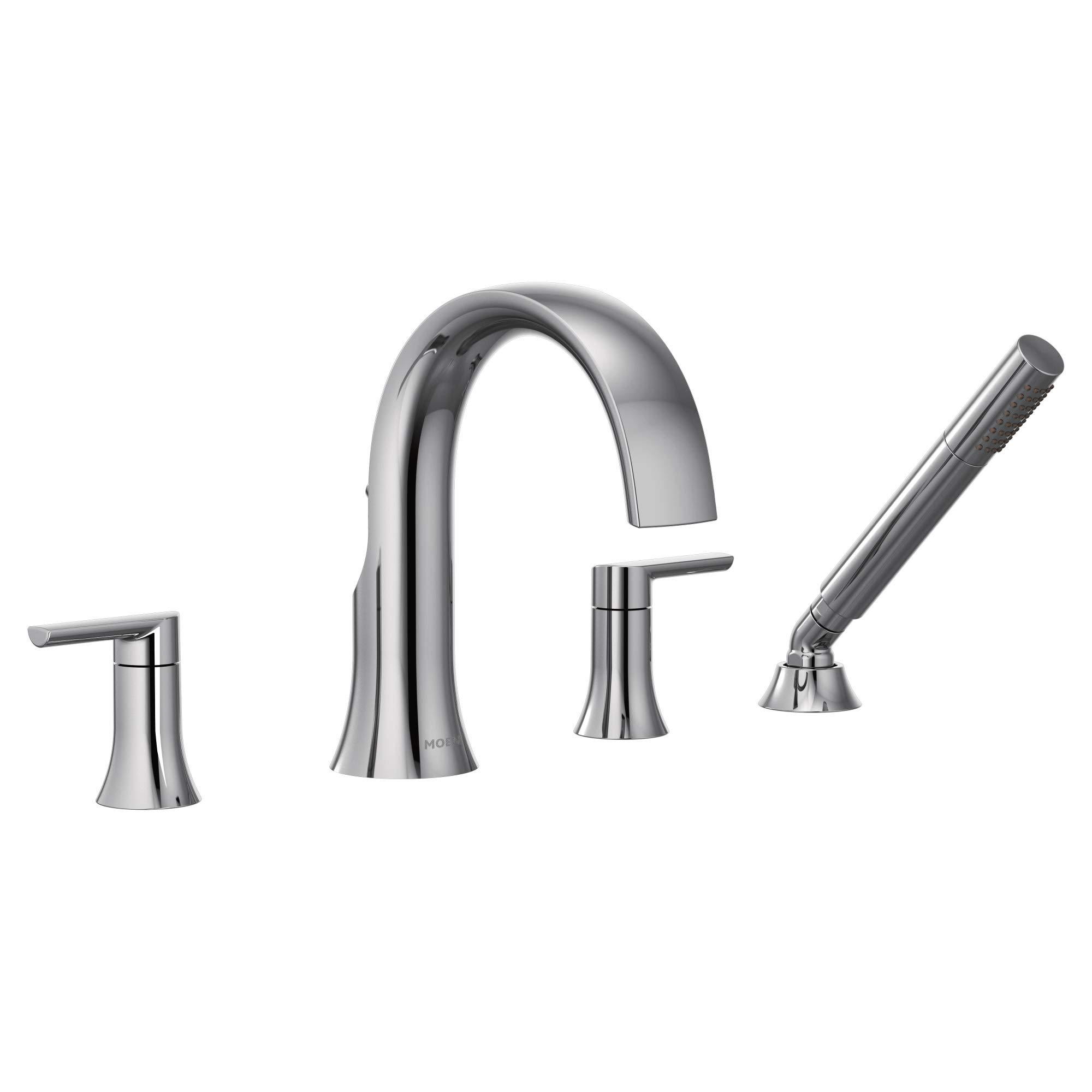 Moen TS983 Doux Two-Handle High Arc Deck-Mount Roman Tub Faucet