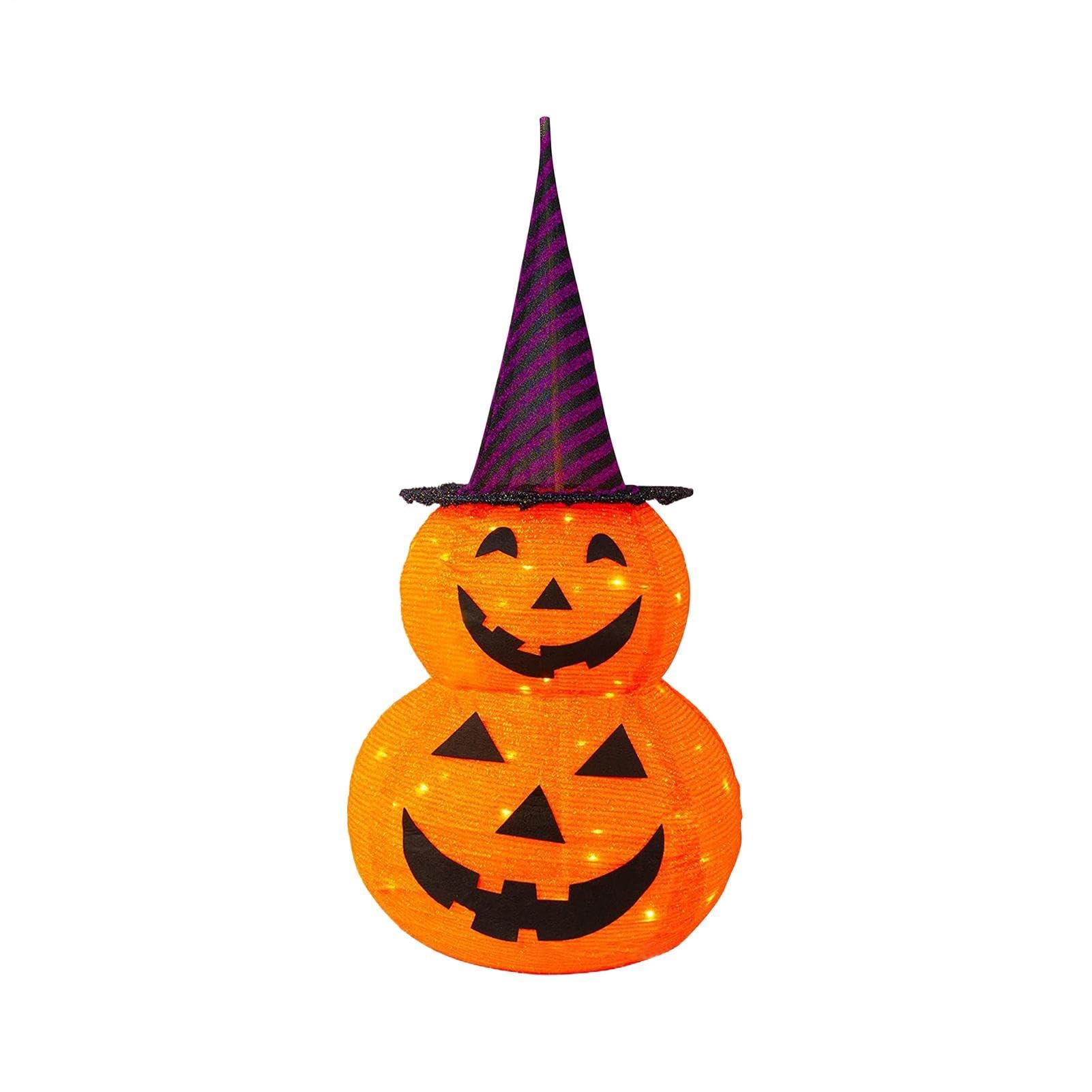 Świecąca Dynia Halloweenowa Halloweenowa Dekoracja Ogrodowa Na Baterie | Jesienna Dekoracja Dla Właścicieli Domów, Najemców, Do Domu, Mieszkania, Akademika, Salonu, Sypialni, Balkonu, Ogrodu,