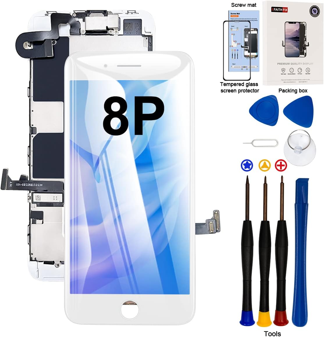 最新 Efaithfix Iphone 8 Plus用 Lcd画面交換用 5 5インチ フルアセンブリディスプレイ 3dタッチスクリーンデジタイザー フロントカメラ イヤホンスピーカー 近接センサー 修理ツールキット A1864 A17 A18用 Stagneshighschool Org 最新 Efaithfix Iphone 8 Plus用 Lcd画面交換用 5 5インチ フルアセンブリディスプレイ 3dタッチスクリーンデジタイザー フロントカメラ イヤホンスピーカー 近接センサー 修理ツールキット A1864 A17 A18用 Stagneshighschool Org