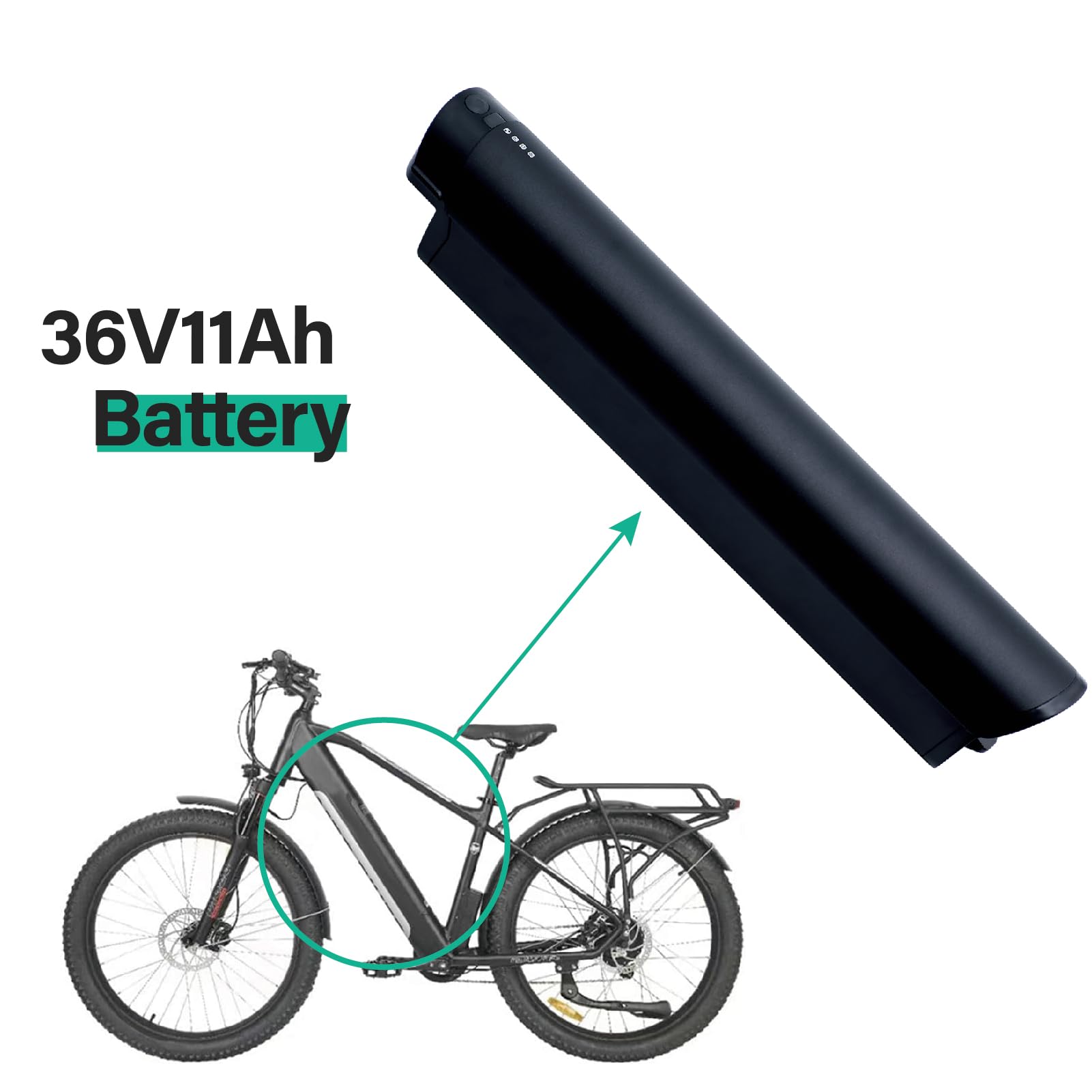 Ersatz für F.LLI Schiano E-Wave/Braver/E-Fully Reention EEL Mini für Zündapp z810 36V 11Ah E-Bike Pedelec Akku mit Ladegerät