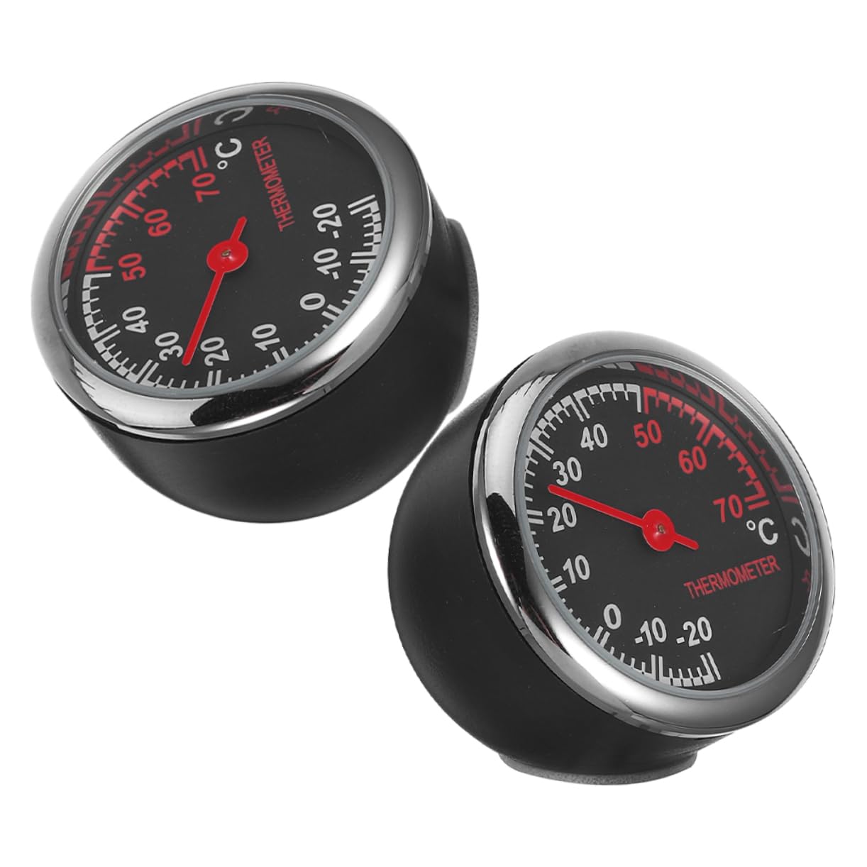 Zerodeko 2pcs Compact Car Temperature Gauge with High Precision Sensor for Accurate Temperature Monitoring Vehicles Lightweight Durable Design