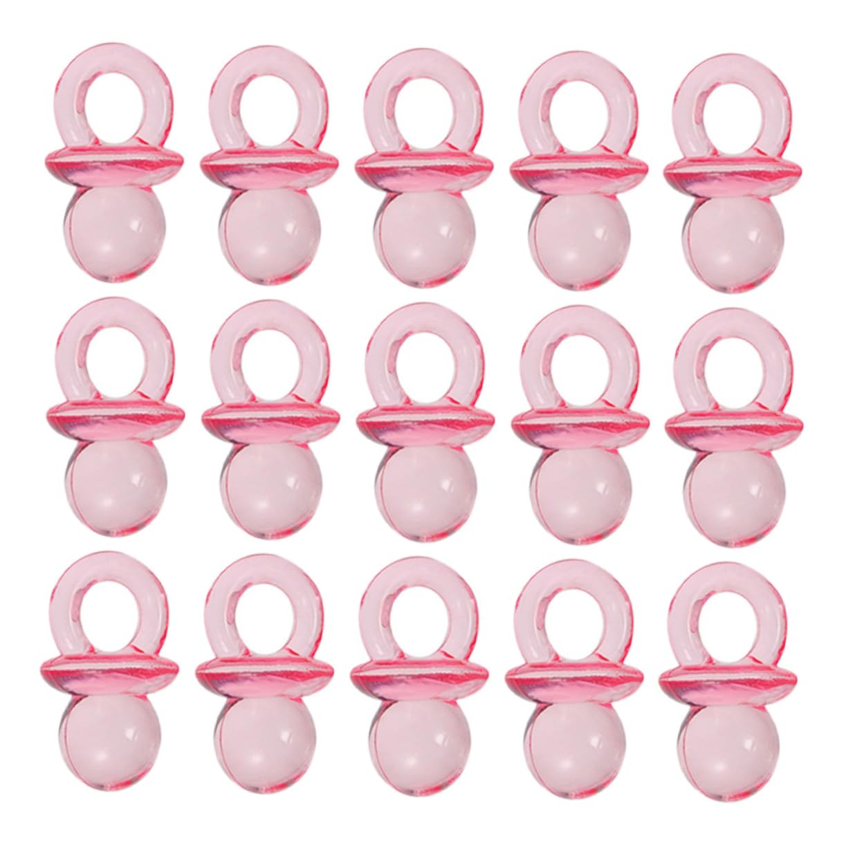 200Pcs Mini Clear Acrylic Pacifiers for Shower Favors Gender Reveal Party Decorations DIY Table Scatter for Baptisms and Special Occasions