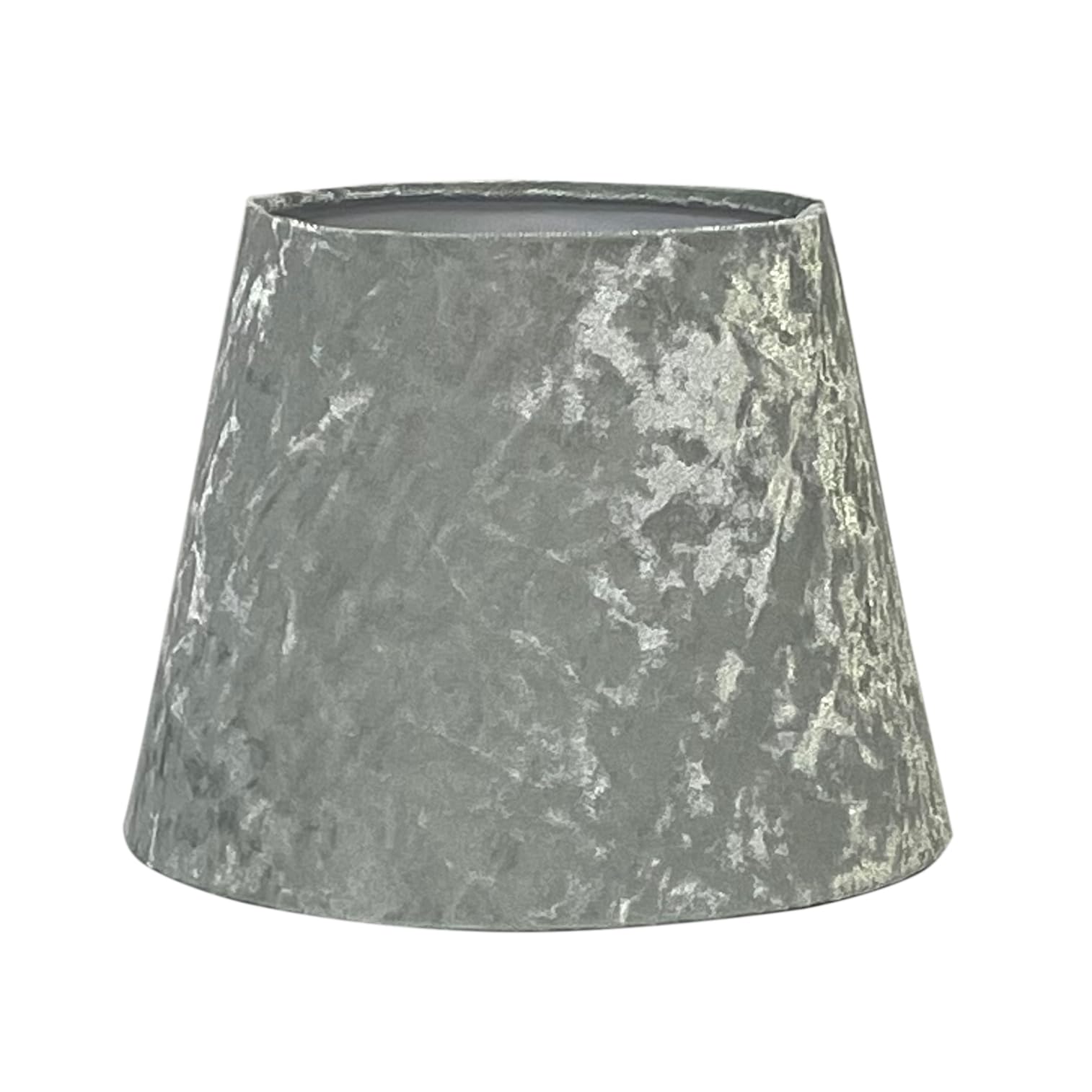 Modern Velvet Tapered Dual Purpose Light Shade | 9" 11" Diameter | Pendant or Table Lampshade for Living Room, Bedroom, Home (Silver Dual Purpose Velvet Lampshade, 9" Dual Purpose Velvet Lampshade)