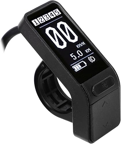 Ordenador, IP65 Pantalla LCD Compatible 24V 36V 48V Velocímetro y Odómetro, Multifuncional Ordenador para BBS01 BBS02 BBSHD Mid Motor para 0.874 in