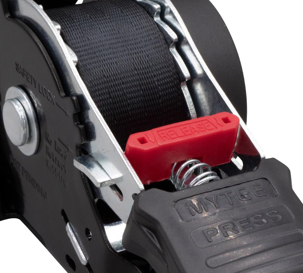 Lot De 2 Sangles à Cliquet Rétractables En Acier Inoxydable Très