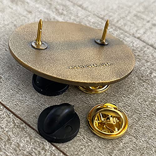 Second Amendment - Right To Bear Arms - Metal Double Clutch Collector Lapel Pin #TOP4