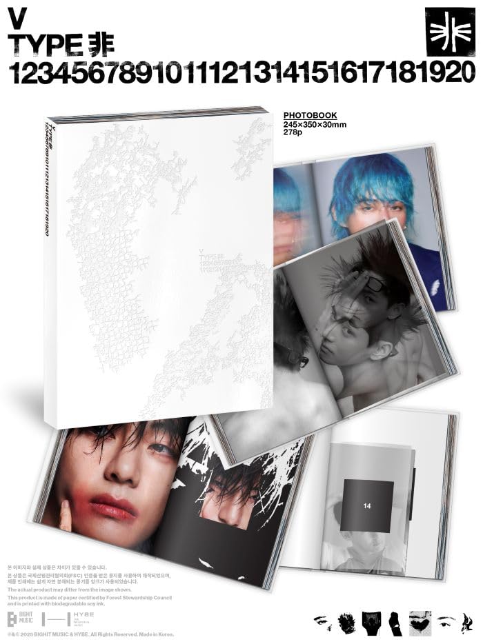 Amazon.co.jp: V(BTS) 'TYPE 非' PHOTOBOOK 写真集 当店特典 ヴィ 防弾
