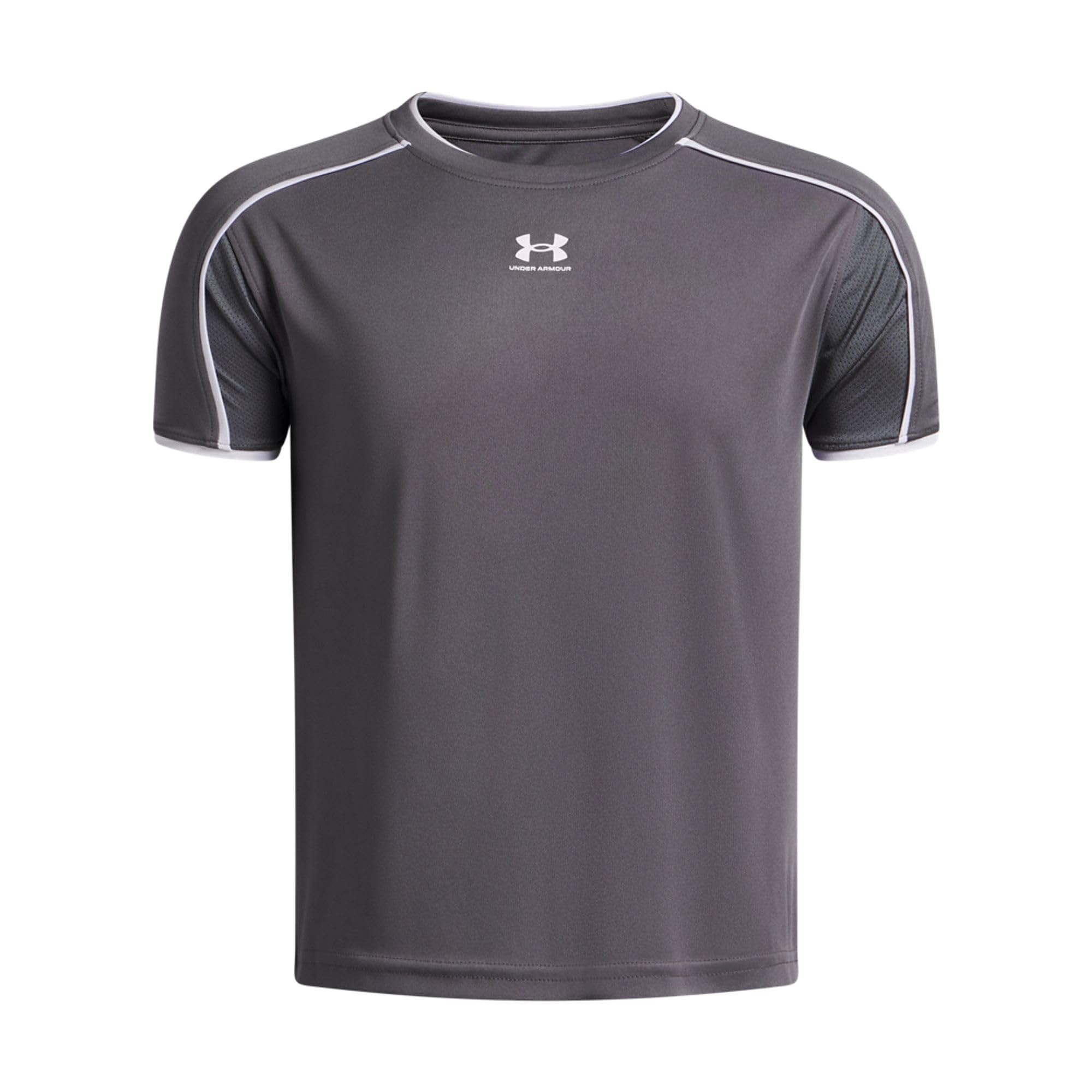 Under Armour B Challenger Train SS - Castlerock, White - YXL