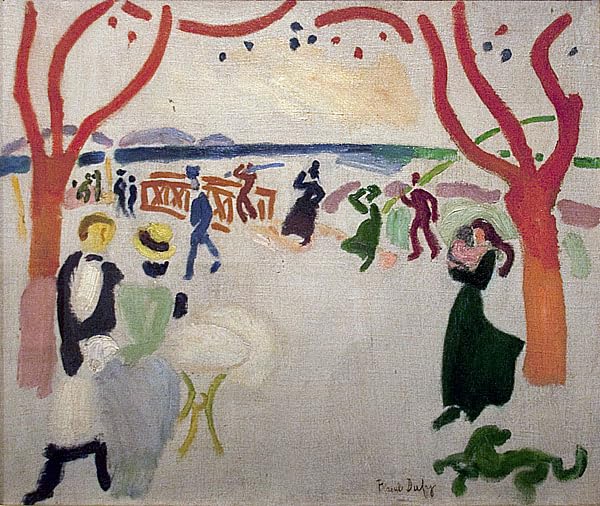 Art mural abstrait Raoul Dufy Park Passers photo paysage 90x60cm