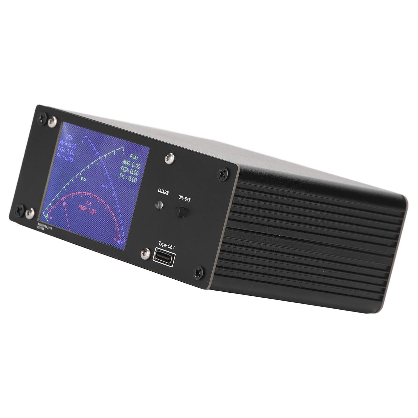 Misuratore di Potenza SWR Misuratore di Onde Stazionarie a Onde Corte Strumento di Prova di Potenza Misuratore di Potenza a Onde Corte con Touch Screen Completo