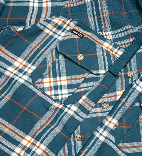 Howitzer Style Men's Button Down Hoodie Flannel Squad Military Grunt4