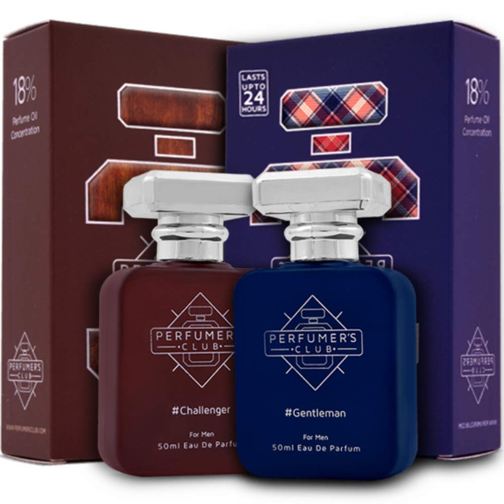 Perfumer's Club Combo of 2 (Challenger + Gentleman) for Men Upto 24 hrs lasting (Eau De Parfum)