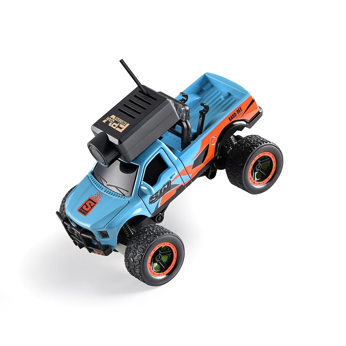 WL Mini camion RC FPV à l'échelle 1/64 avec caméra (télécommande + écran/RTR)