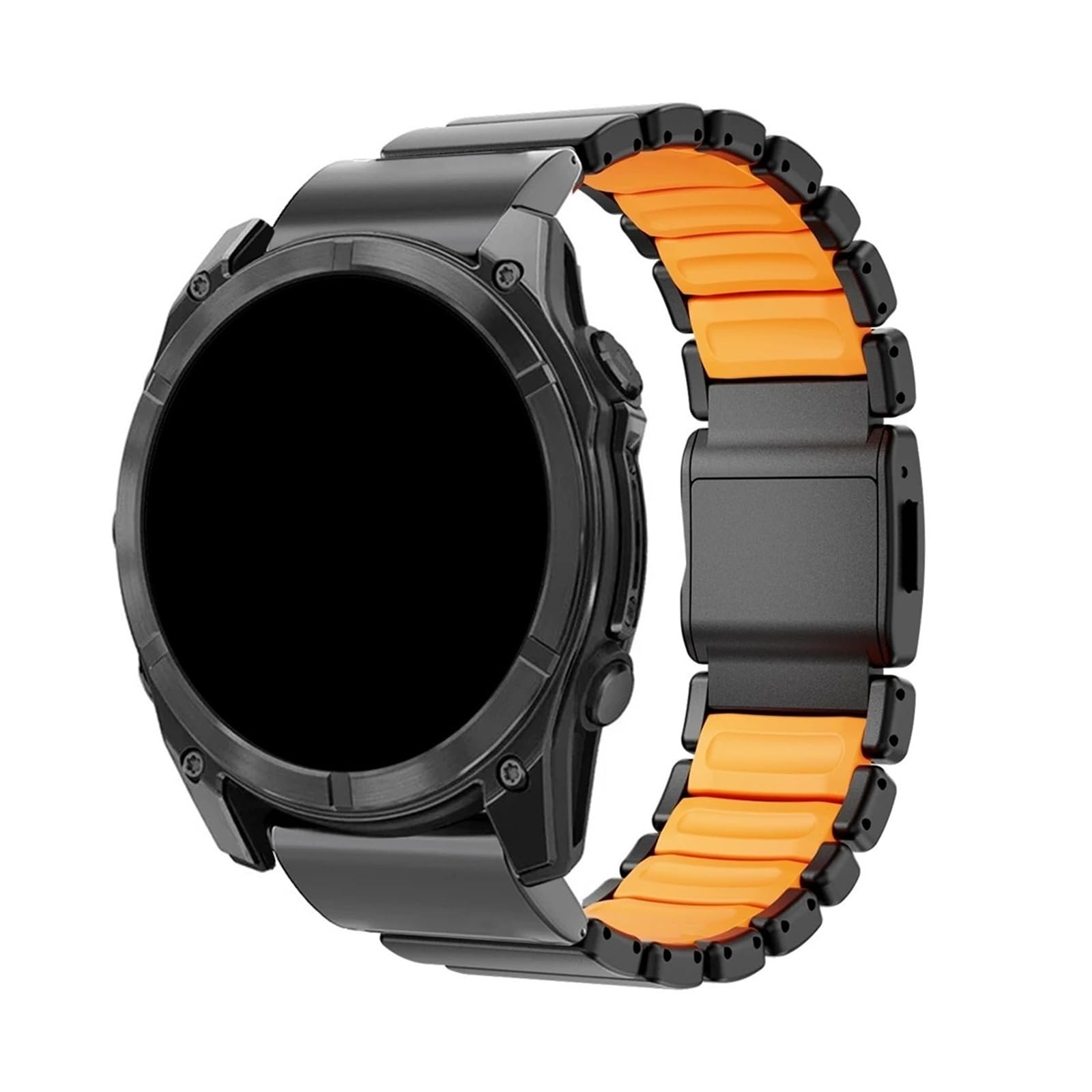Pasek tytanowy 26mm for Garmin Enduro 3 2 Fenix ​​8 7X Pro 51mm 6X Band for Garmin Tactix 7 7Pro, metalowy, silikonowy pasek do zegarka