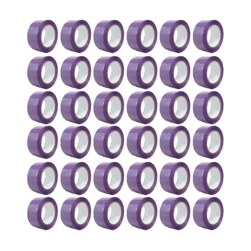 PSBM Purple Packing Tape, 2 Inch x 110 Yards, 1368 Pack, Colored Packaging Tape for Dispenser Refill, Moving, Storage, Shipping, Color Coding Inventory