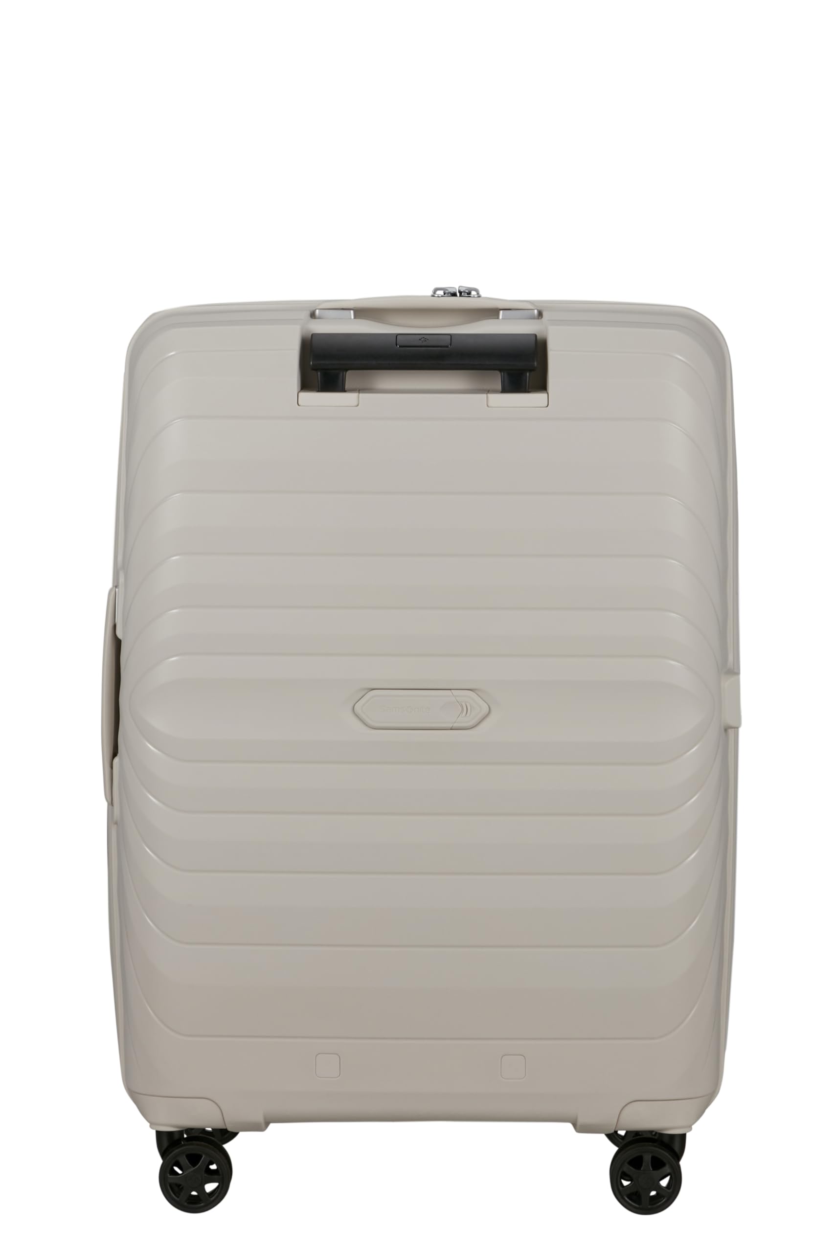 Samsonite Neo Flux - Spinner M, Valigia espandibile, 68 cm, 86/96 L, Beige (Warm Neutral)