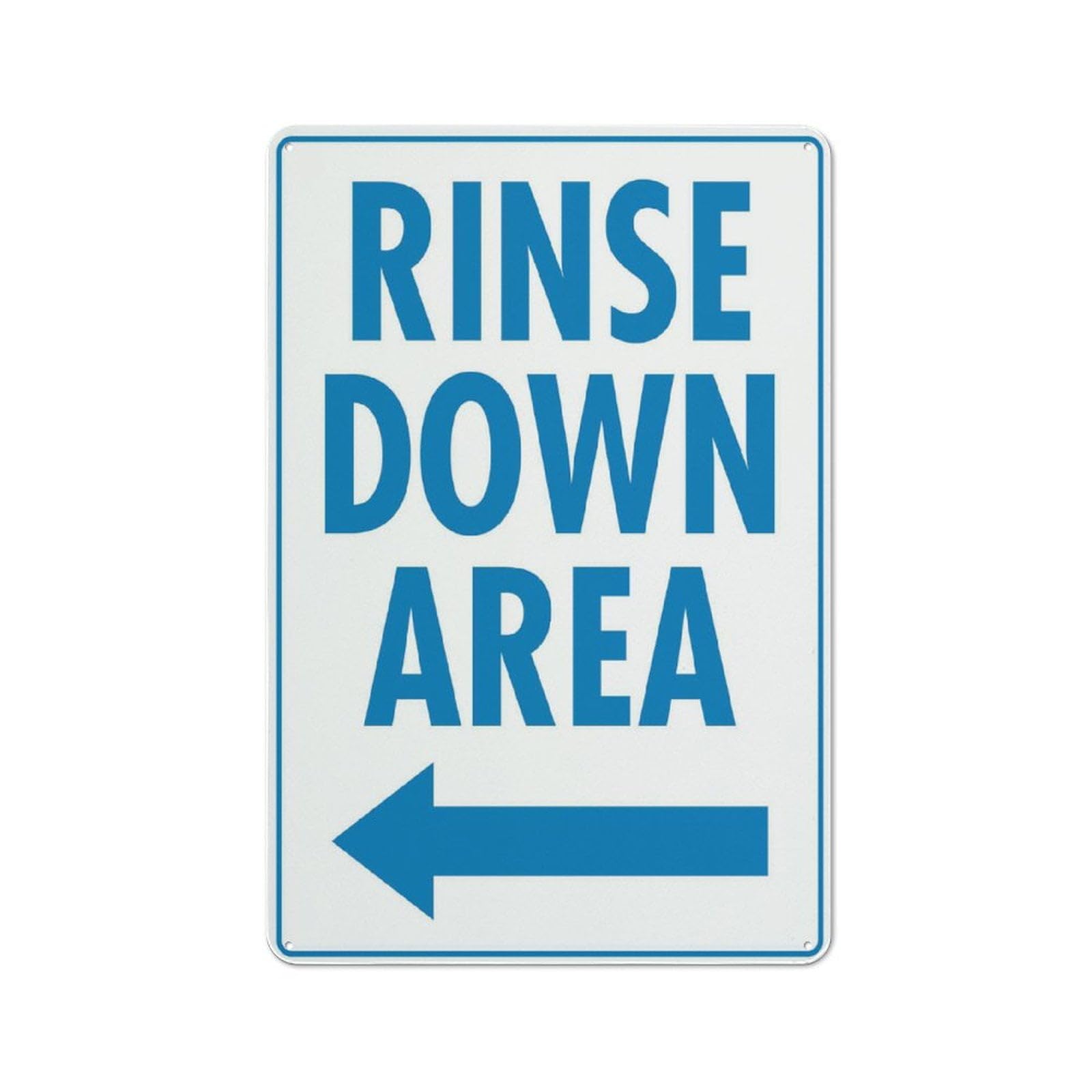 Rinse Down Area Left Arrow Art Plaque Wall Decor Look Funny Gifts for Cafe Home Kitchen Bathroom Farm Garden Bar Posters Tin Sign 8x12 Inch