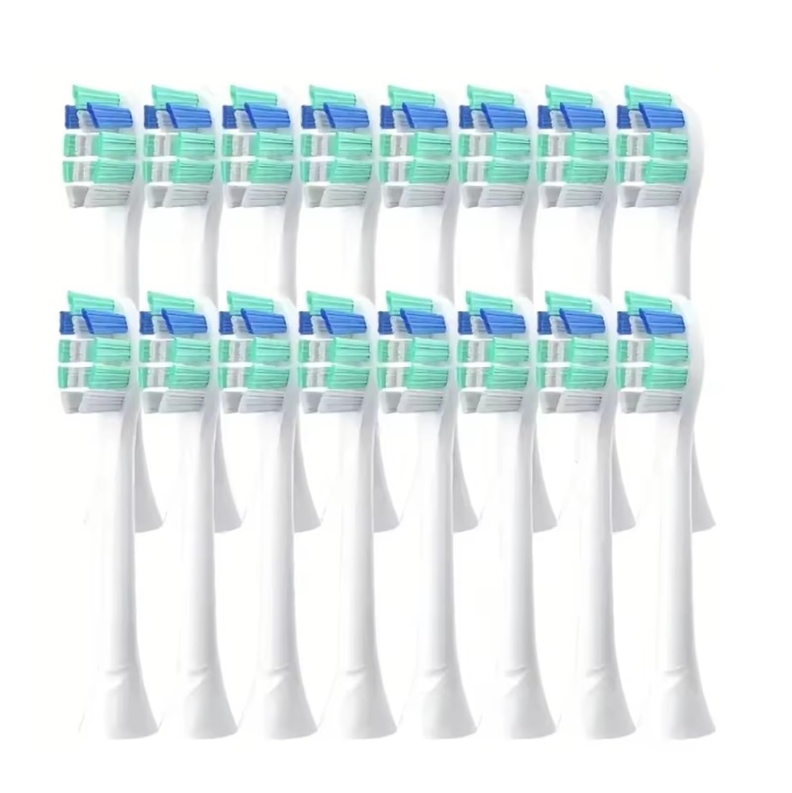 Testine di ricambio for spazzolino da 4/8 pezzi compatibili con e altri manici for spazzolini elettrici a scatto, bianco(16 pcs)