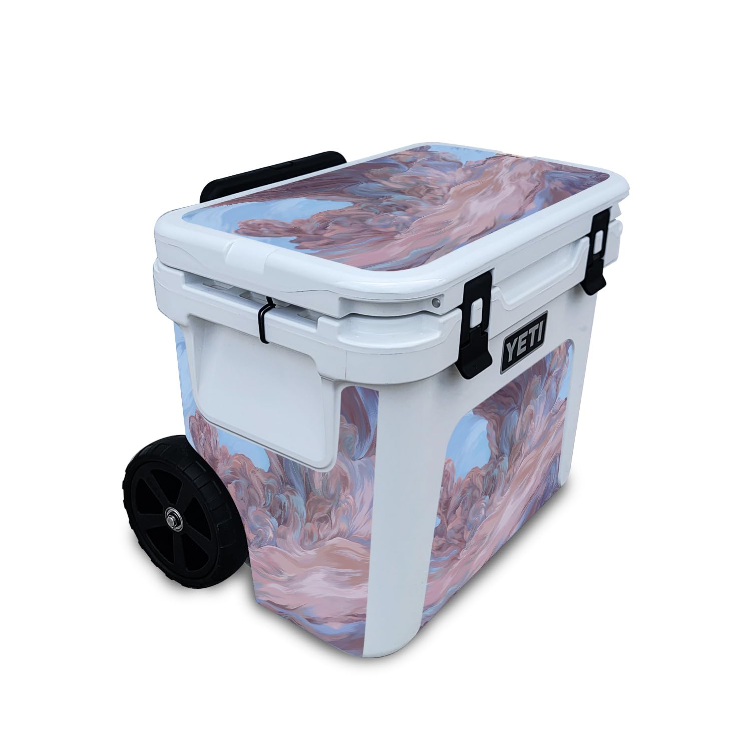 Skin Compatible with Yeti Roadie 32 Wheeled Cooler - Monsoon - Premium 3M Vinyl Protective Wrap Decal Cover - Easy to Apply | Crafted in The USA by MightySkins