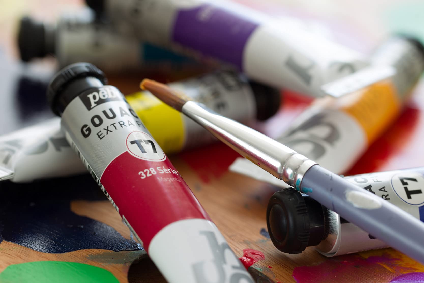 Pébéo Peinture Gouache 1 Etui Sélection 12 Tubes de 20 ml Couleurs Assorties