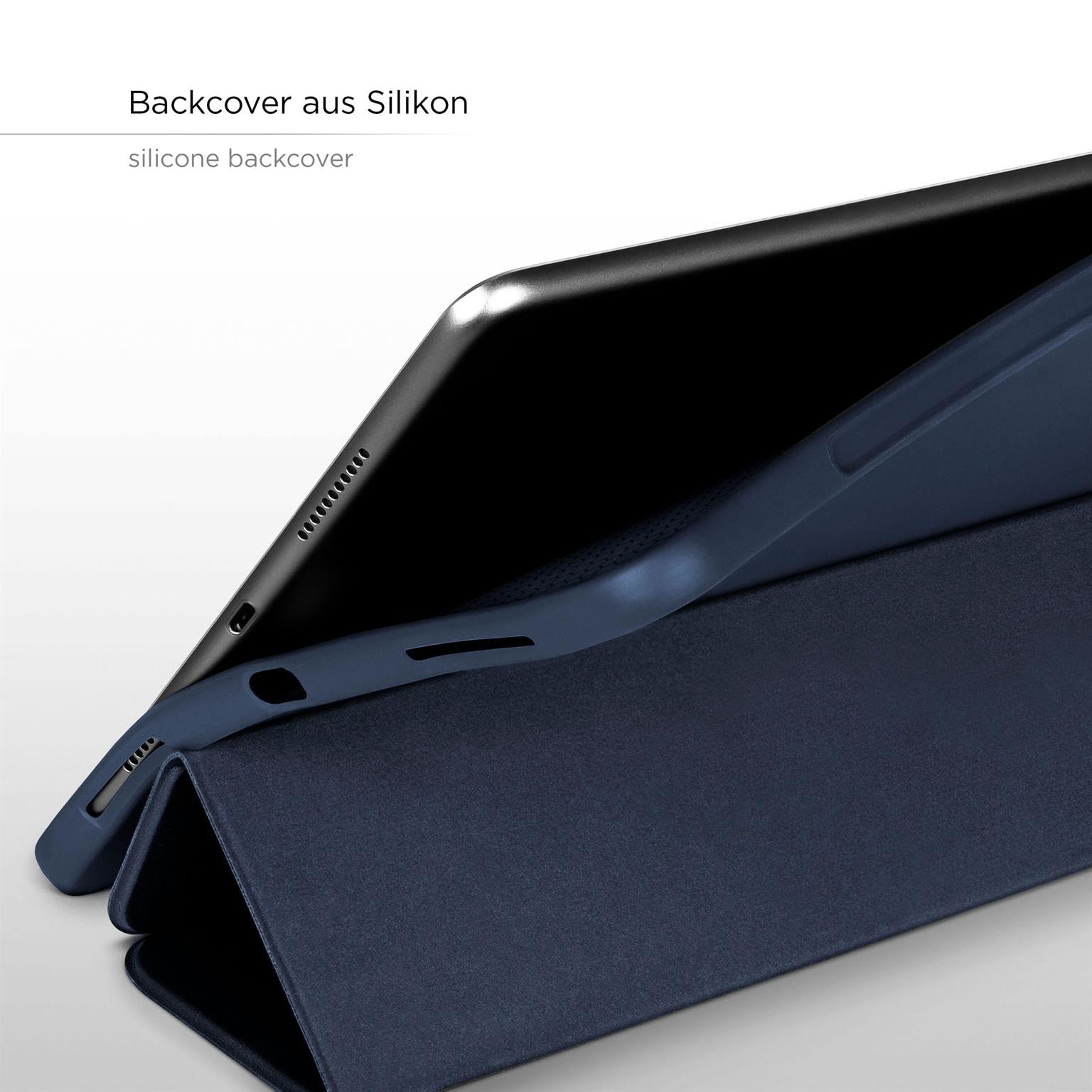 ONEFLOW Custodia per iPad Pro 13 (2024/2025), custodia protettiva ultra sottile con supporto, cover con funzione di accensione e spegnimento automatico, flip case con funzione di supporto magnetica