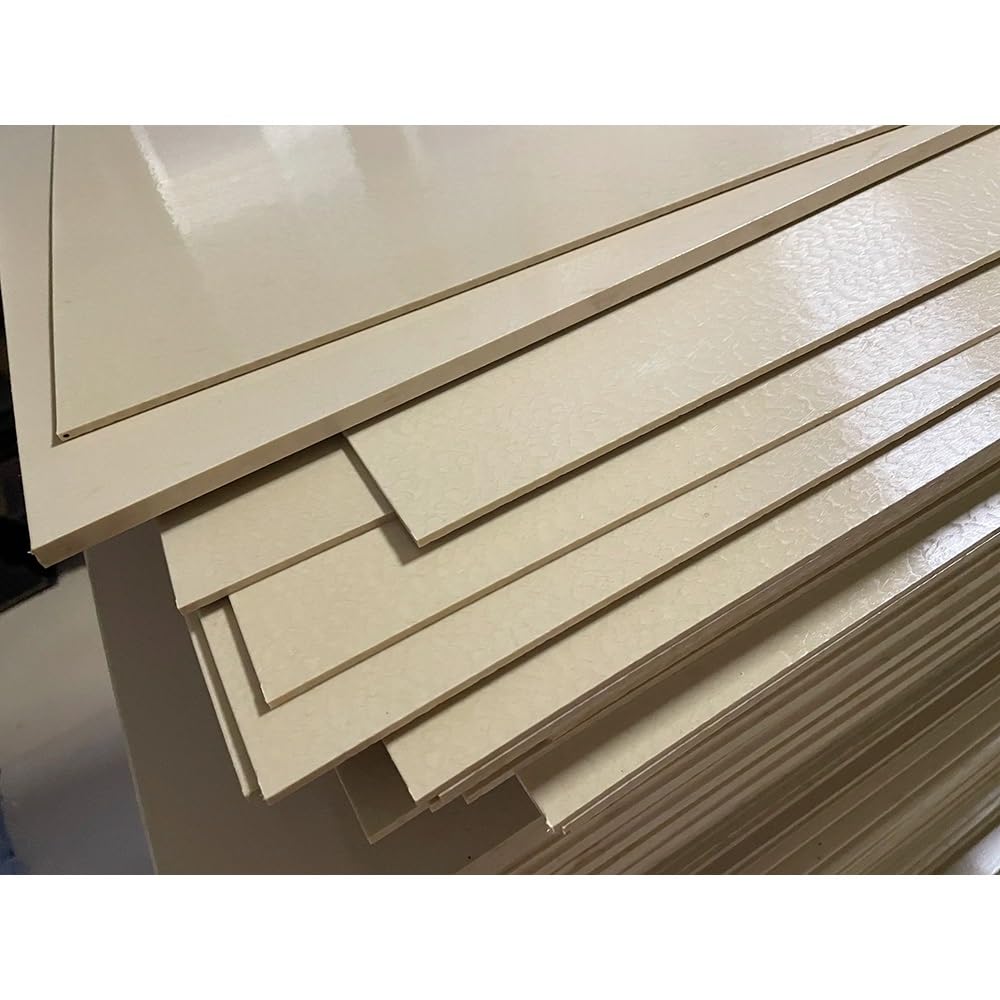 Tablero PEEK 250x250 mm - Hoja de plástico reutilizable mecanizable resistente al calor -, 1 unidad(Thickness 5mm)