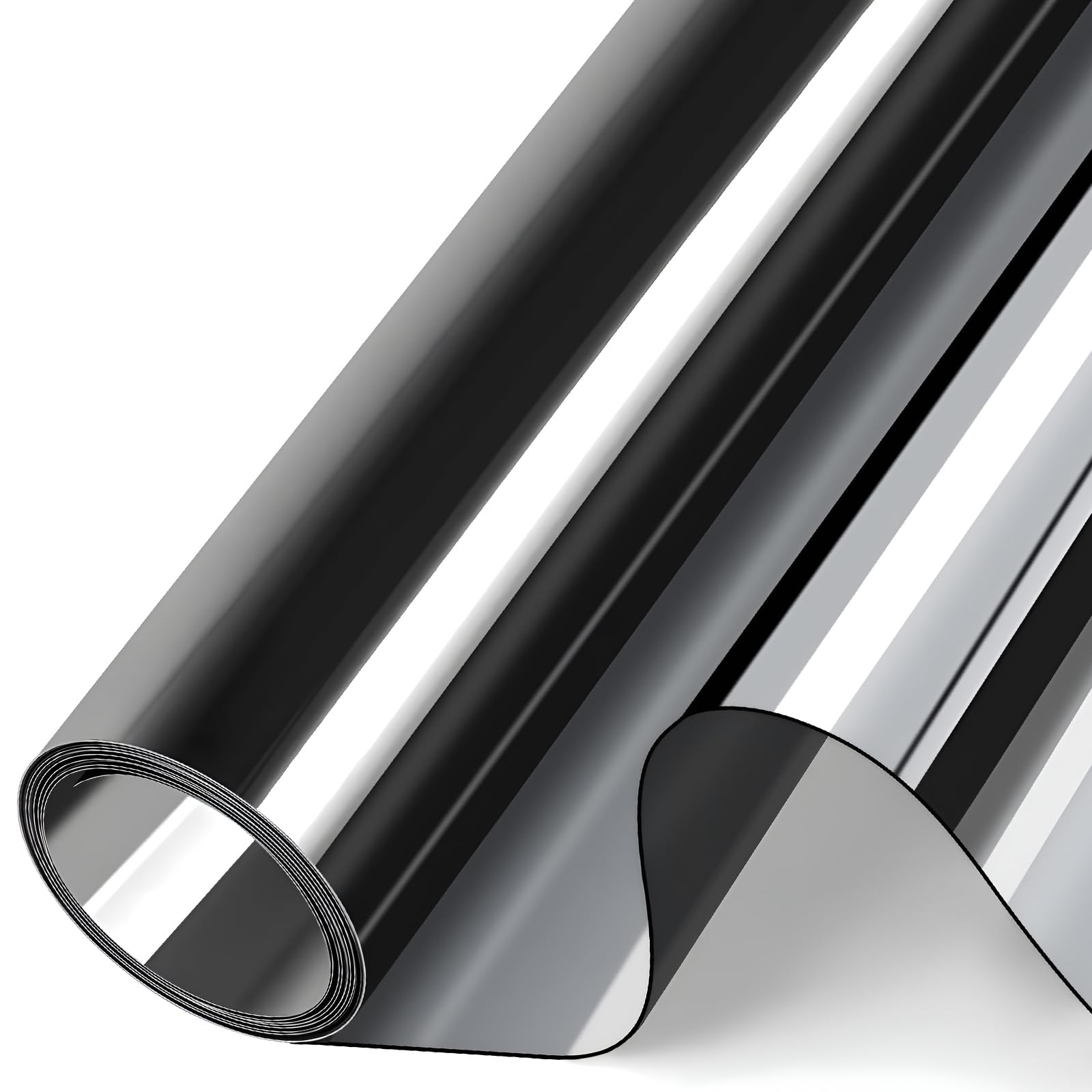 BAOOOFU Window Privacy Film - 30 Inch x 19.5 Ft Reflective Window Tint for Home Heat Blocking, 99% UV Protection Heat Control House Tint for Sliding Glass Front Door, Energy Saviing