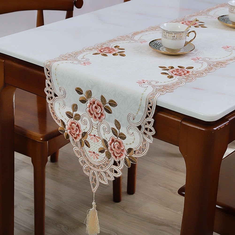 Yighty Nappe Ovale à Motif Floral Bleu 152,4 X 213,4 Cm, Nappe Rustique En Polyester Imperméable Pour Décoration De Cuisine Rustique, Tables D'intérieur Et D'extérieur, Fêtes, Pique-niques