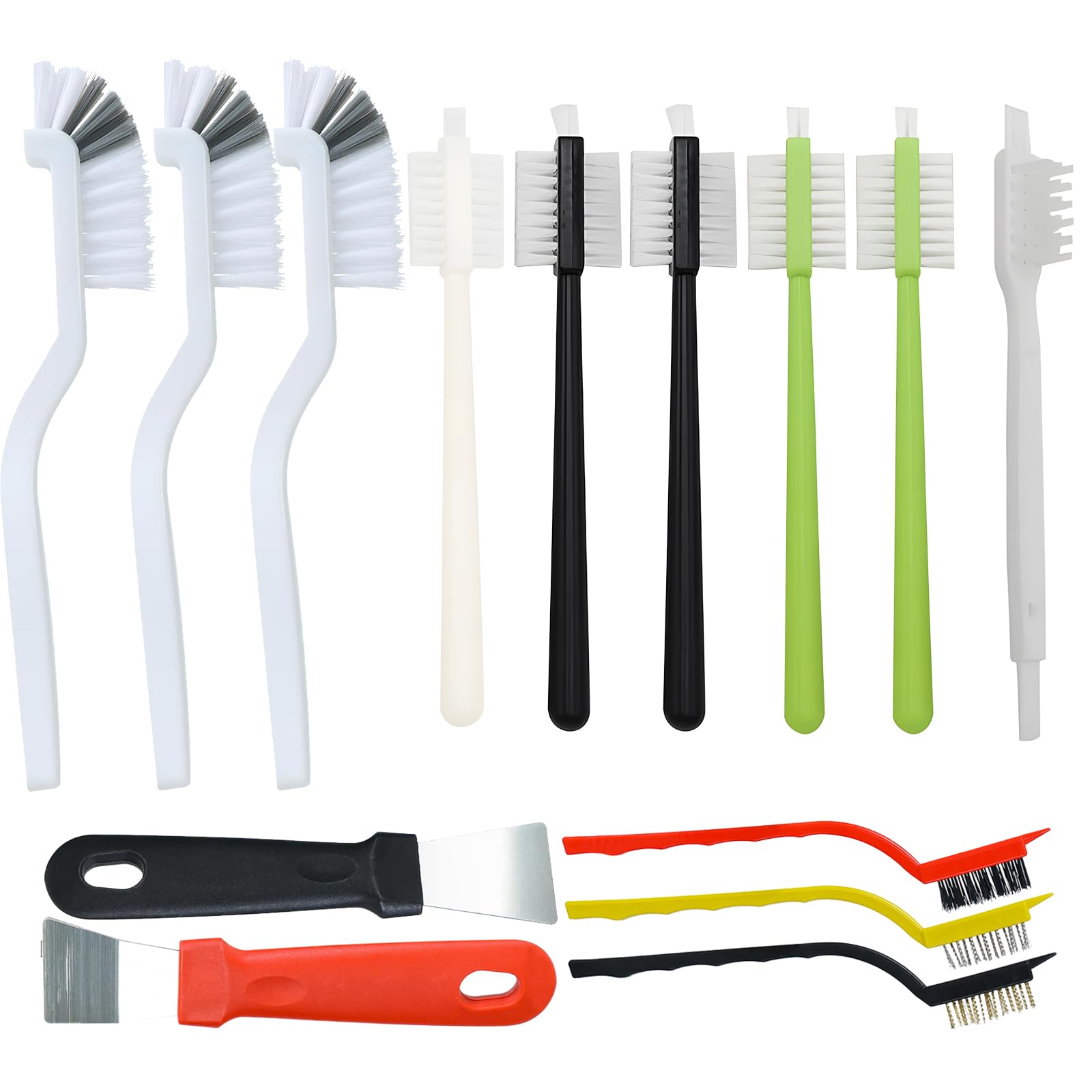 12 PCS Crevice Cleaning Brush Set- Hard Bristle Cleaning Brush, Crevice Gaps Cleaning Tools, Groove Cleaning Tools Brush Set, Grout Cleaner Tools for Home Bathroom Kitchen Tile Soy Milk Maker