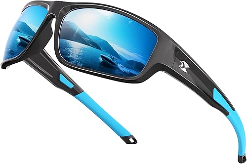 suoso Sports Polarized Sunglasses for Men: Women UV400 Protection Wrap Around Sun Glasses for Fishing Golf Running Driving