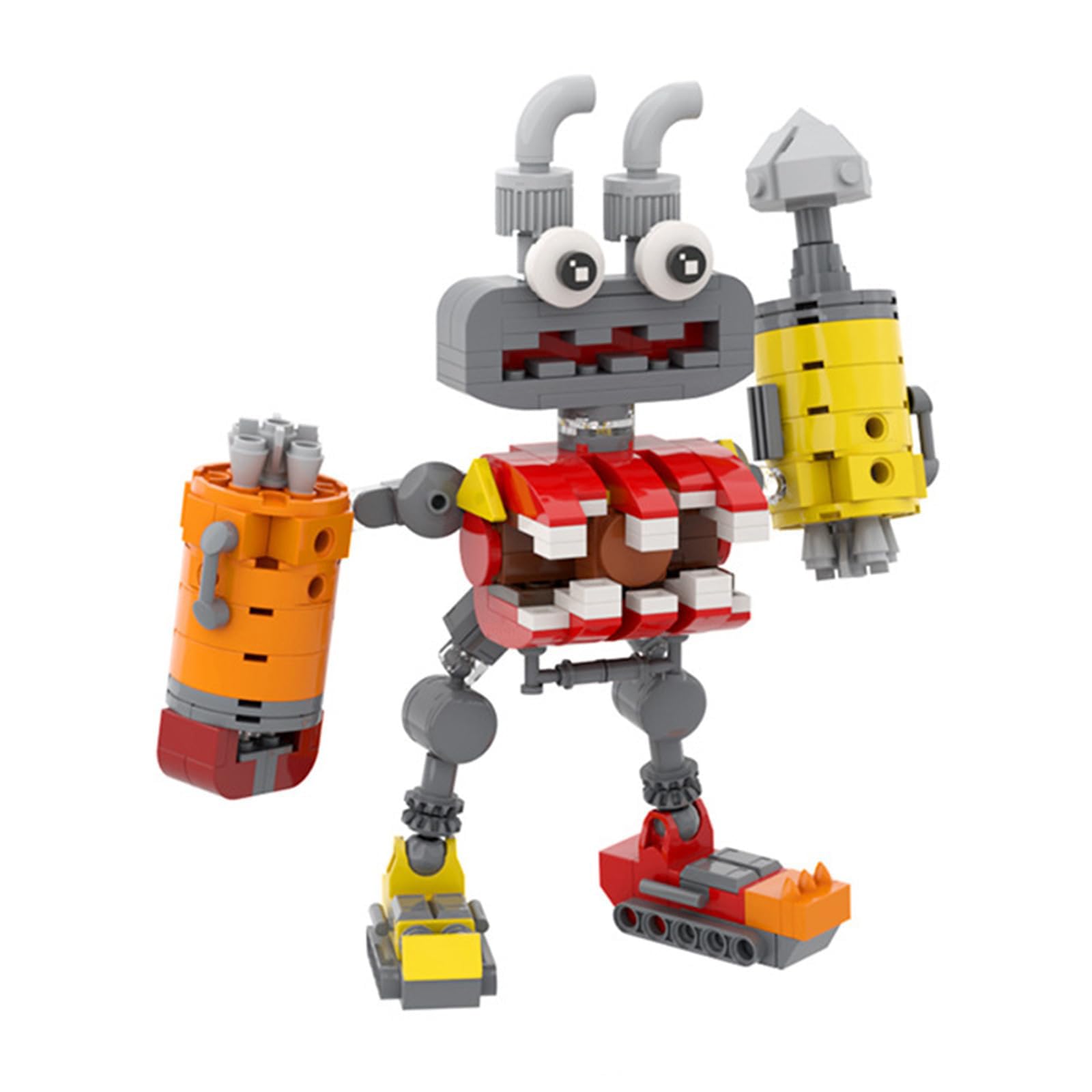 My Funny Sing Monsters Figure Building Block Set, Monsters Singing Game Model Toys Collectible Building Bricks Birthday Gift for Kids Adults Fans (303