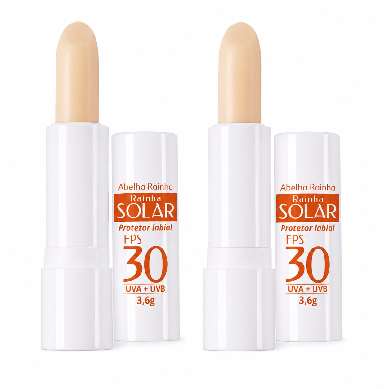 2 Rainha Solar Protetor Labial FPS 30 Abelha Rainha