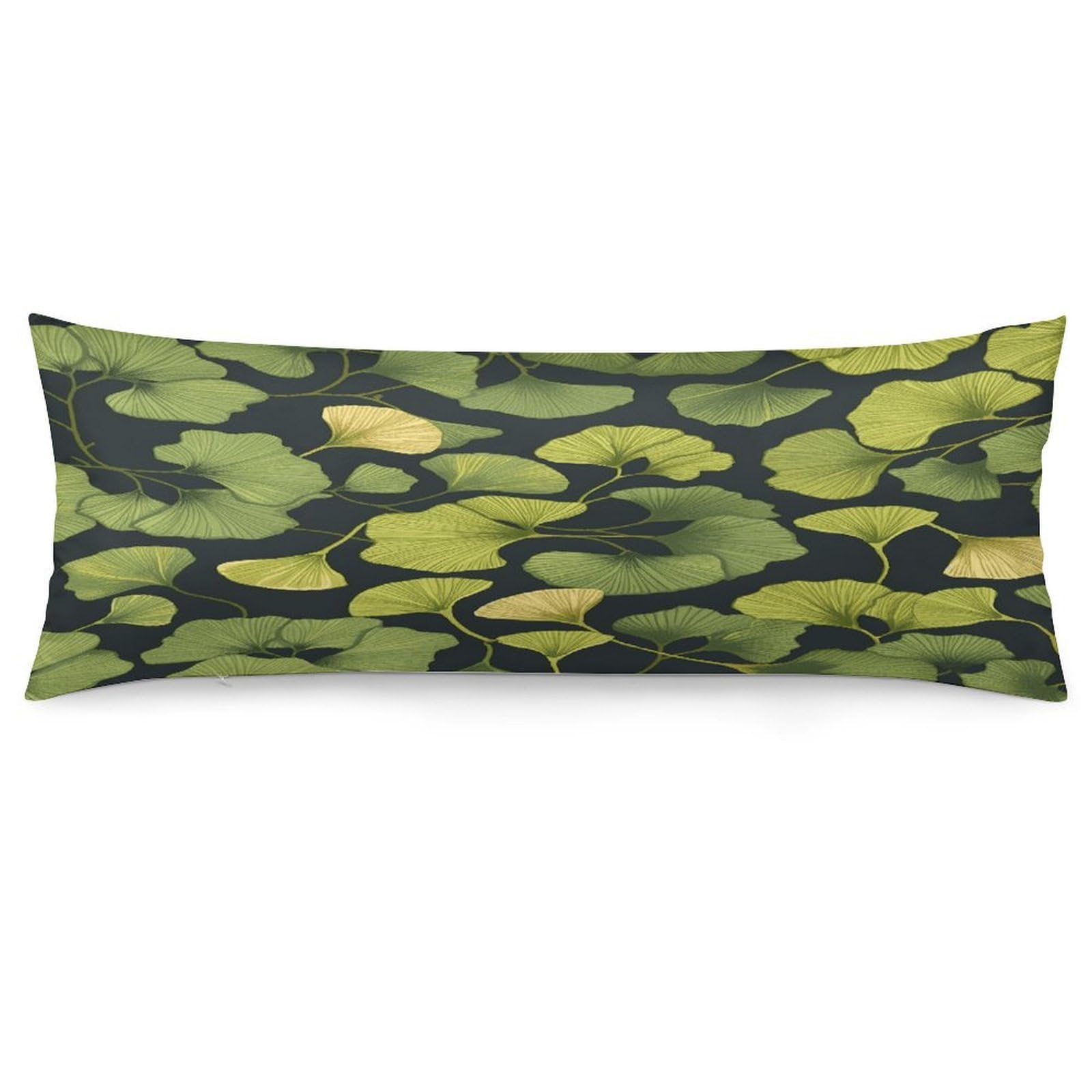 Ginkgo Biloba Throw Pillow Cover Soft Pillow Case Decorative Lumbar Pillow Cover Cozy Throw Pillowcase Polyester Rectangular Cushion Case Decor for Couch Sofa Bed