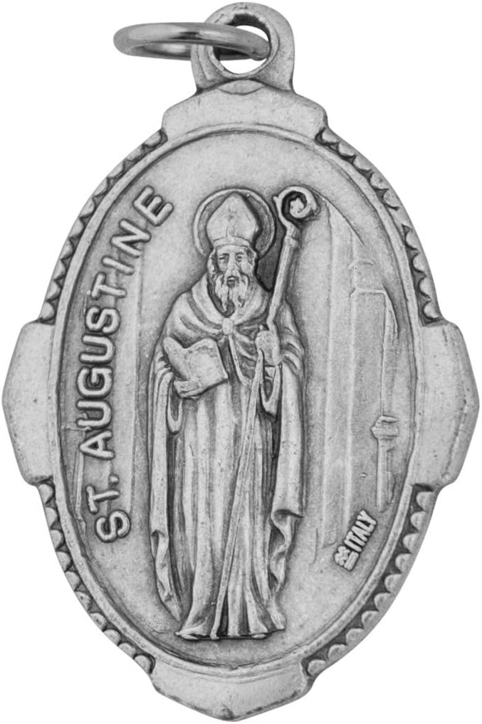 Venerare Traditional Catholic Saint Medal (Saint Augustine)