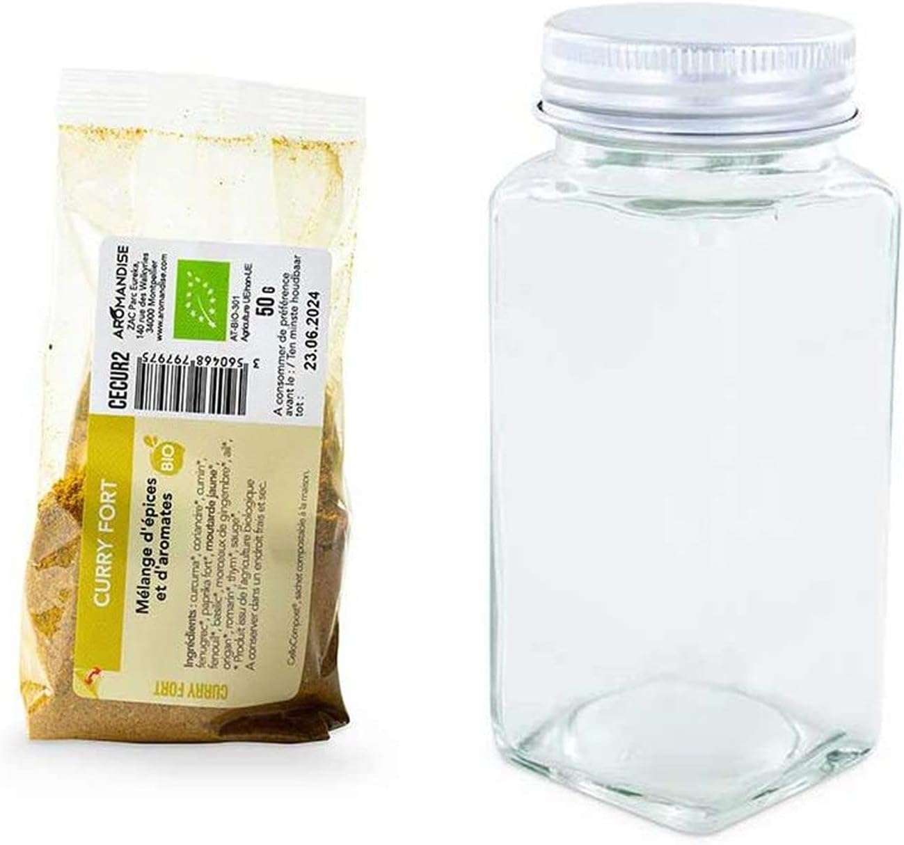 Spice bottle + strong curry 50 g