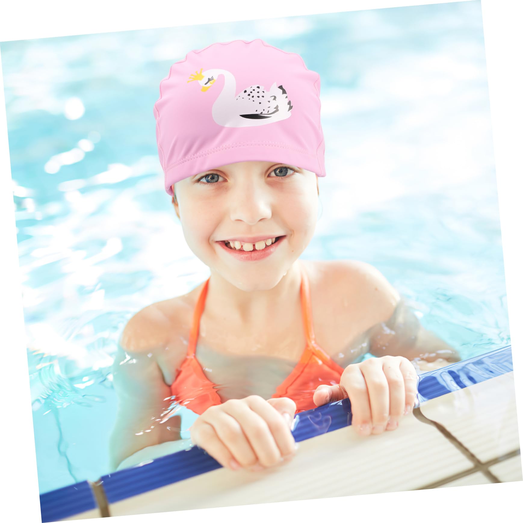 VANZACK Bonnet de Bain Enfant Bonnets de Bain Couvre-tête de Bain élastique Casquette de Bain Bebe Casquette Bain Shower Cap Couvre-Chef de Bain Bonnet de Bain Anti-Bruit PVC