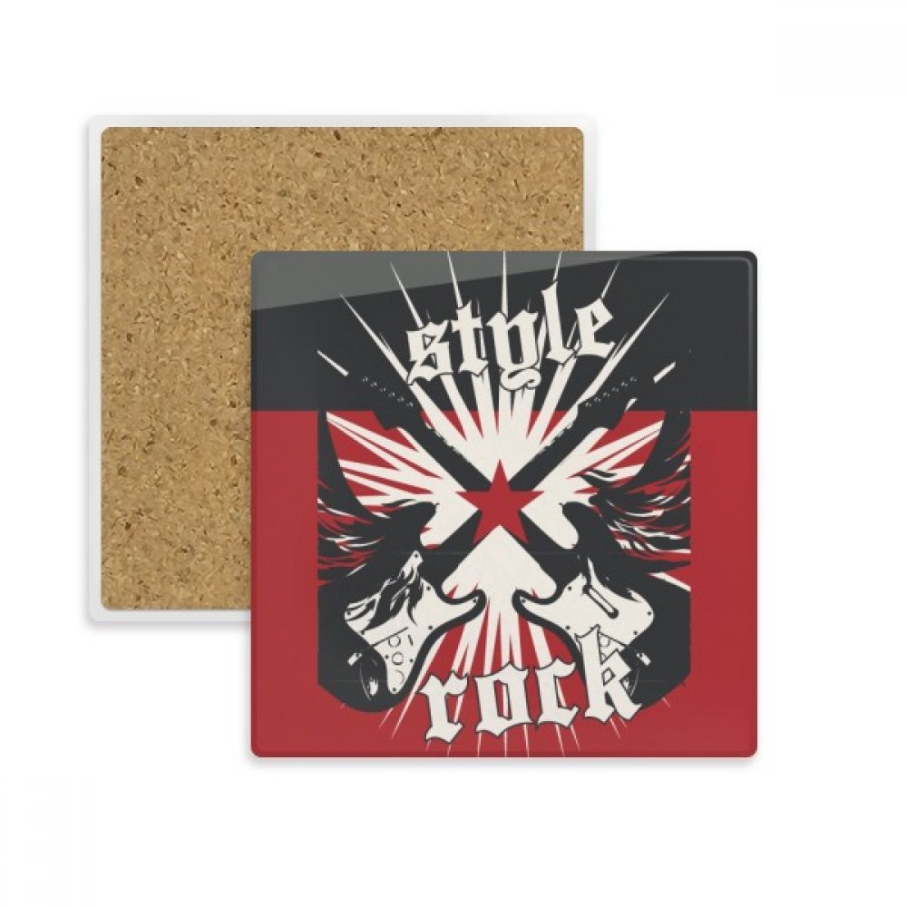 Dessous de verre guitare rock multicolore : idée cadeau original pour musicien