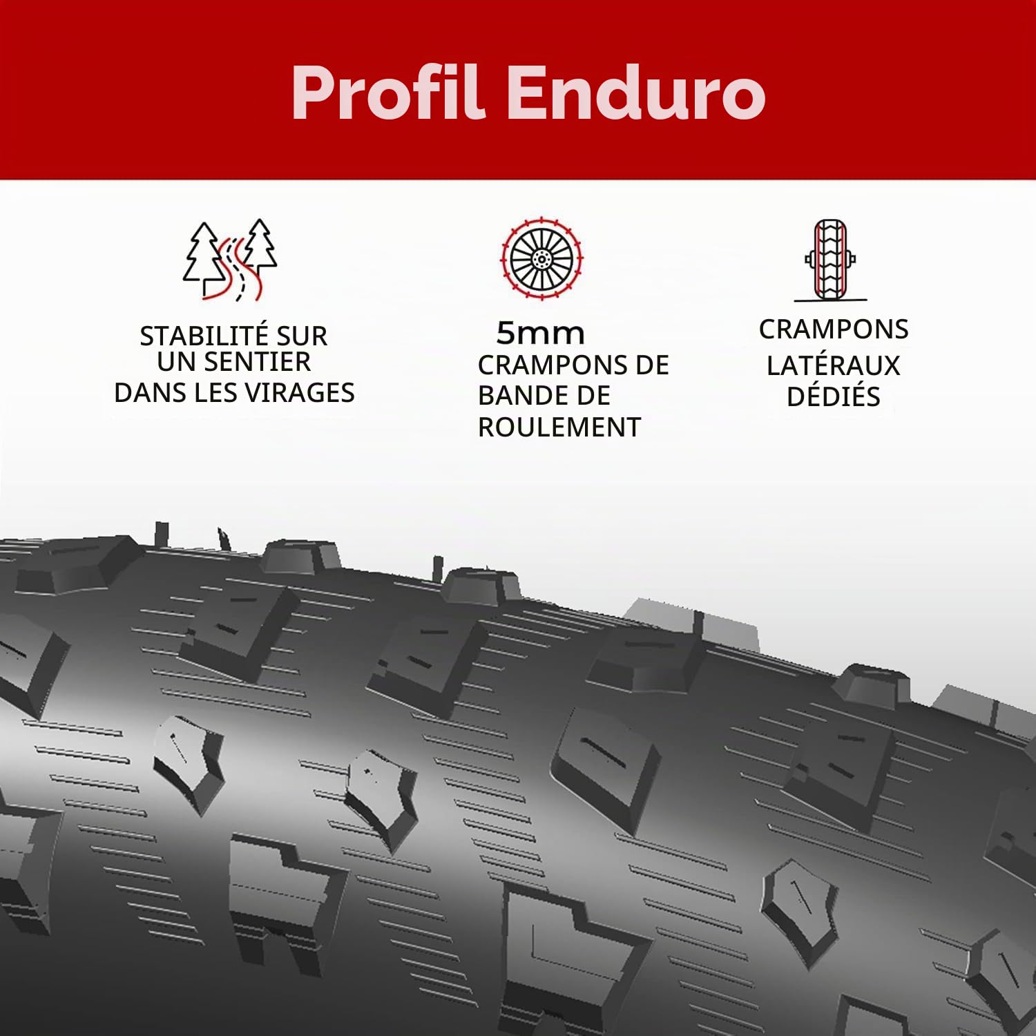 Fincci Velo Pneu VTT 27.5/29 x 2.35 Pouces - Paire Pliable Gravel Tire avec 1mm Nylon Protection Anti Crevaison, 60 TPI pour VTC, Montagne & Hybrid & Electrique Vélo, Tout Terrain, Vélo de Ville