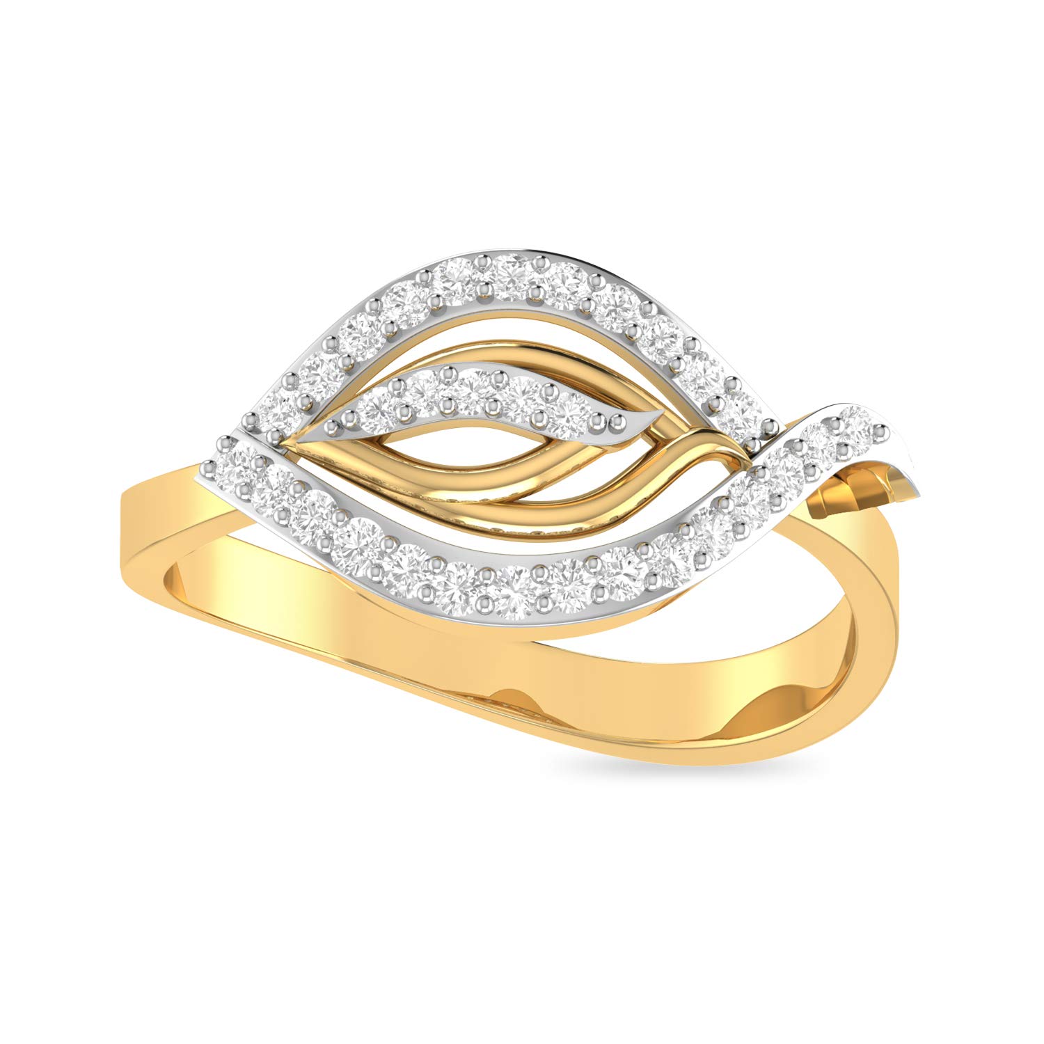 PC Jeweller The Honor 22k (916) yellow-gold Ring for Women