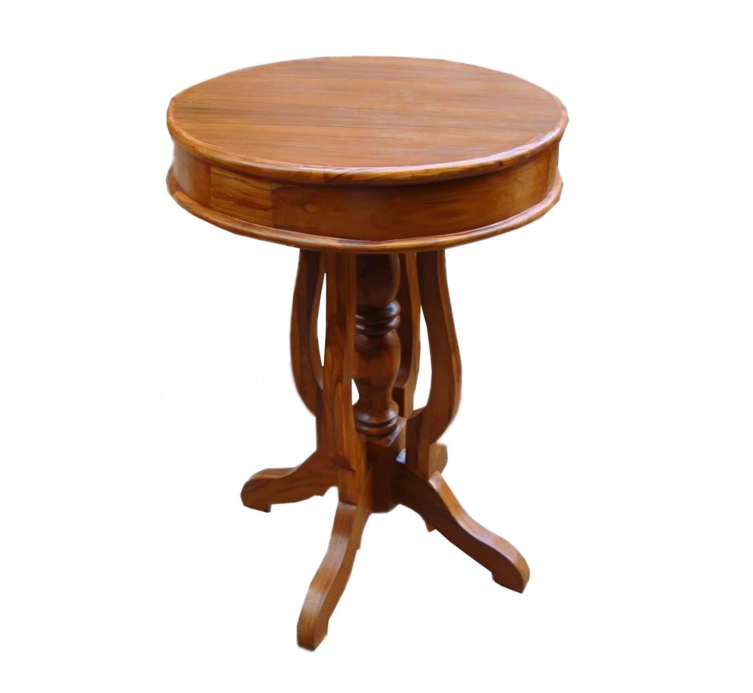 Kamoni Solid Teak Wood Decorative End Table/Side Table Amazon.in
