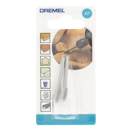 Miniatura 5 de Dremel 117 Broca de tallado para herramienta rotativa, perfecta para madera, plástico y metales blandos, 14 de pulgada (paquete de 2)
