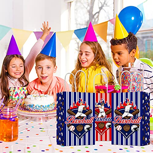 Chiazllta JM0200 12 Pcs Baseball Party Treat Bag Baseball Gift Goodie Favor Bags thumb #6