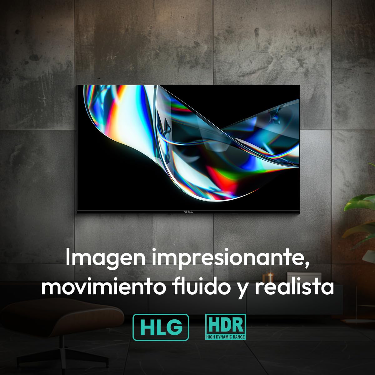 TESLA Smart TV 32 Pulgadas HD Ready Compatible con Google TV y Google Assistant - HDR10, WiFi y Bluetooth, Apps y Chromecast Integrado, 2 HDMI, 2 USB, DVB-T2/S2/C, Color Negro (32")