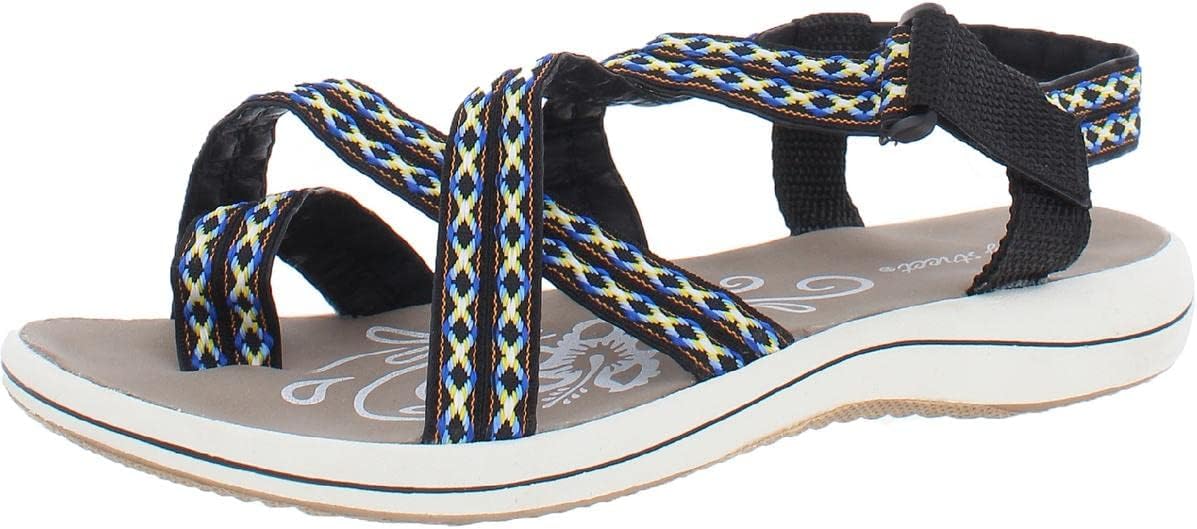 Easy Street Women's Sport Sandal, Black, 9.5