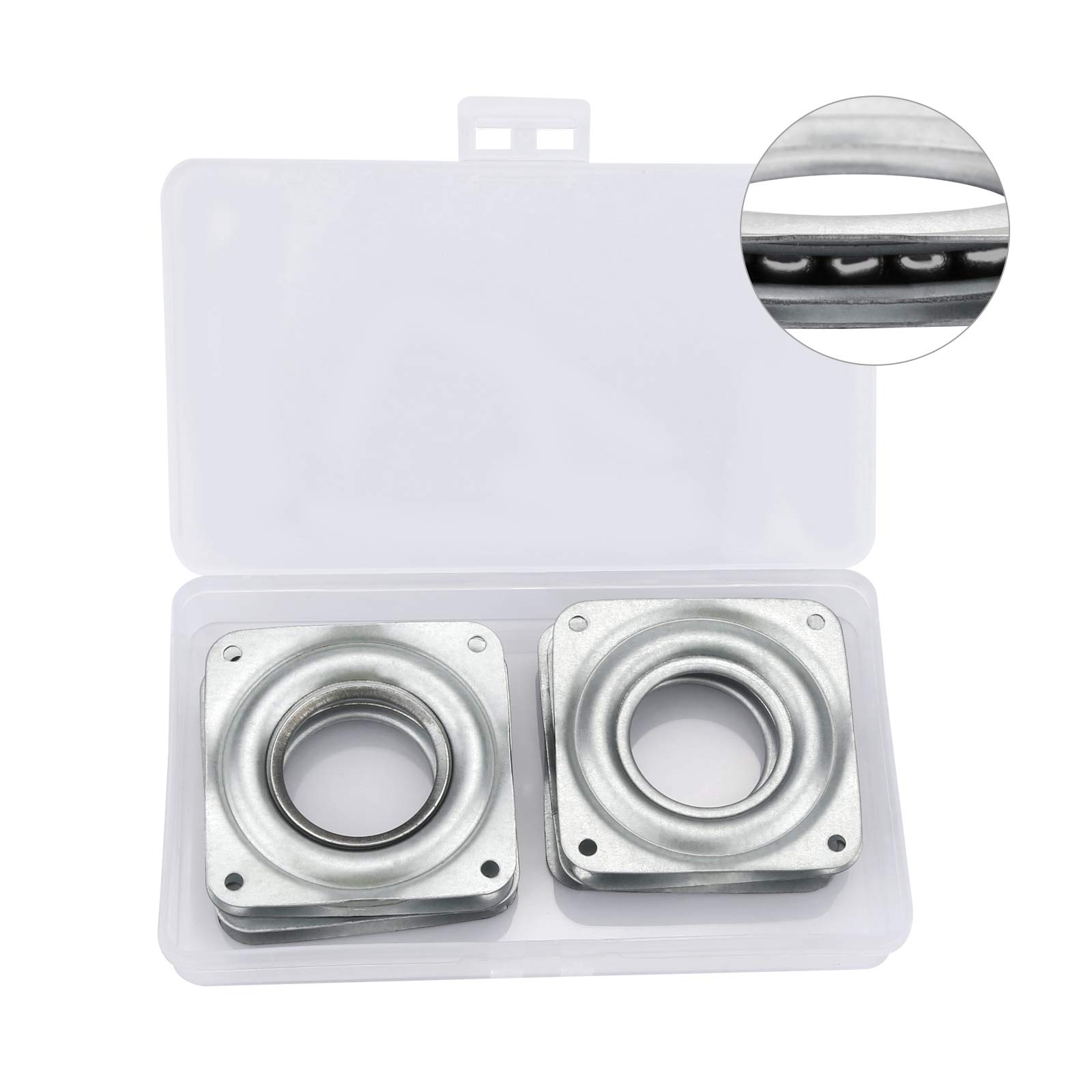 6er Set Barhocker Drehteller 95x95mm - 360° Drehbar Für Stühle & Möbel