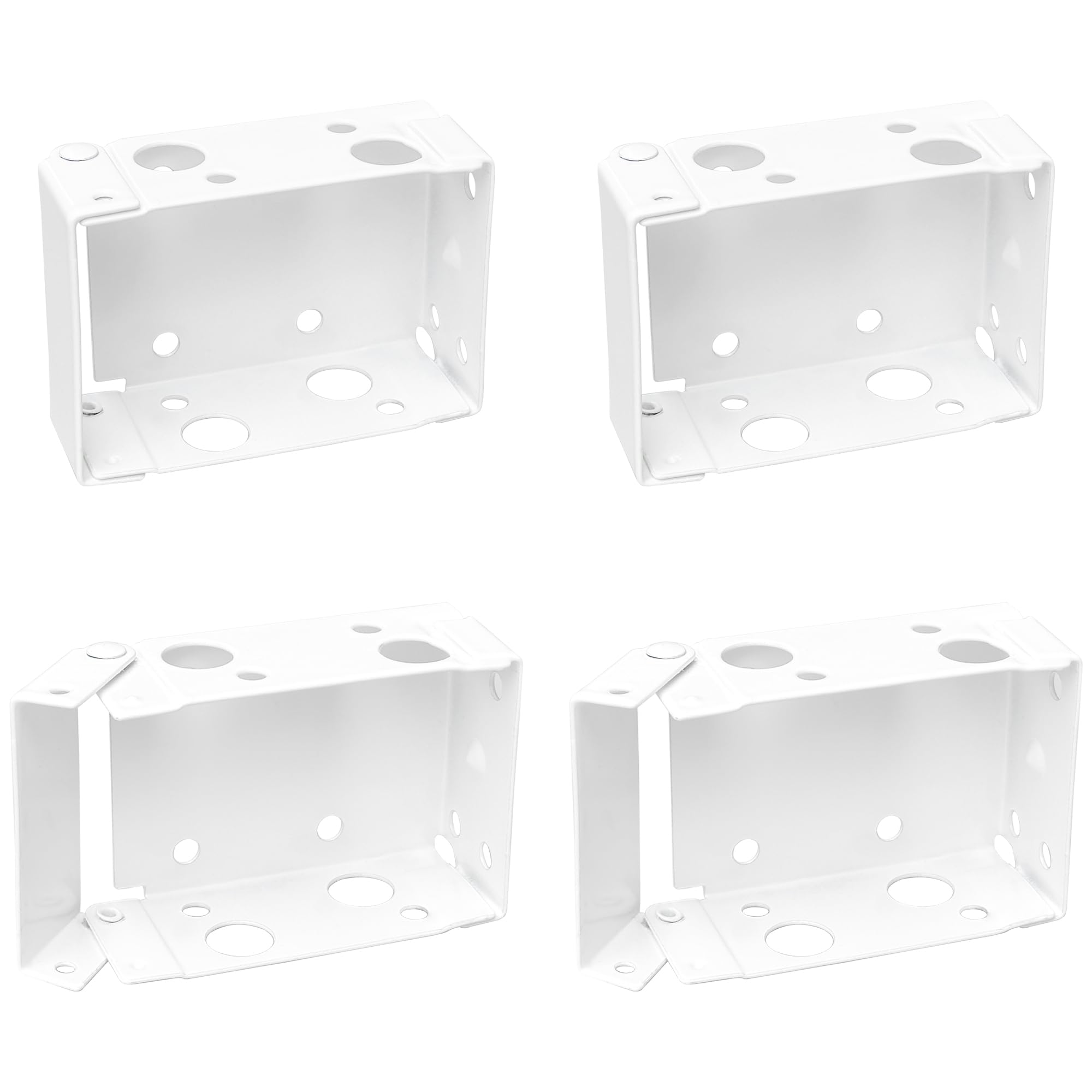 4 PCS Venetian Blind Fittings Brackets Box Mounting Brackets, White